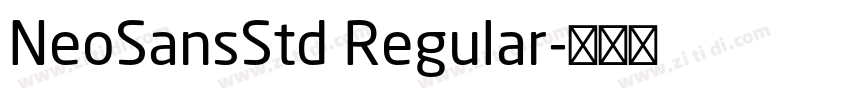 NeoSansStd Regular字体转换